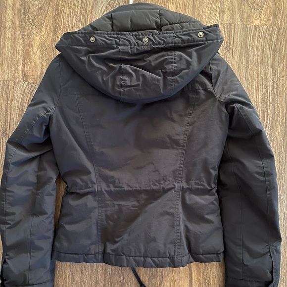 Hollister Womens All Weather Navy Blue Coat Jacket Parka - Extra Small XS - Picture 3 of 3